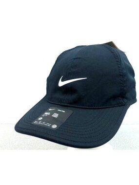 Nike Club Cap NWT Unisex M/L Featherweight Adjustable $30 Dry Fit Black